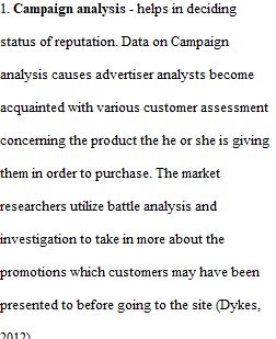 Web Analytics Research Paper